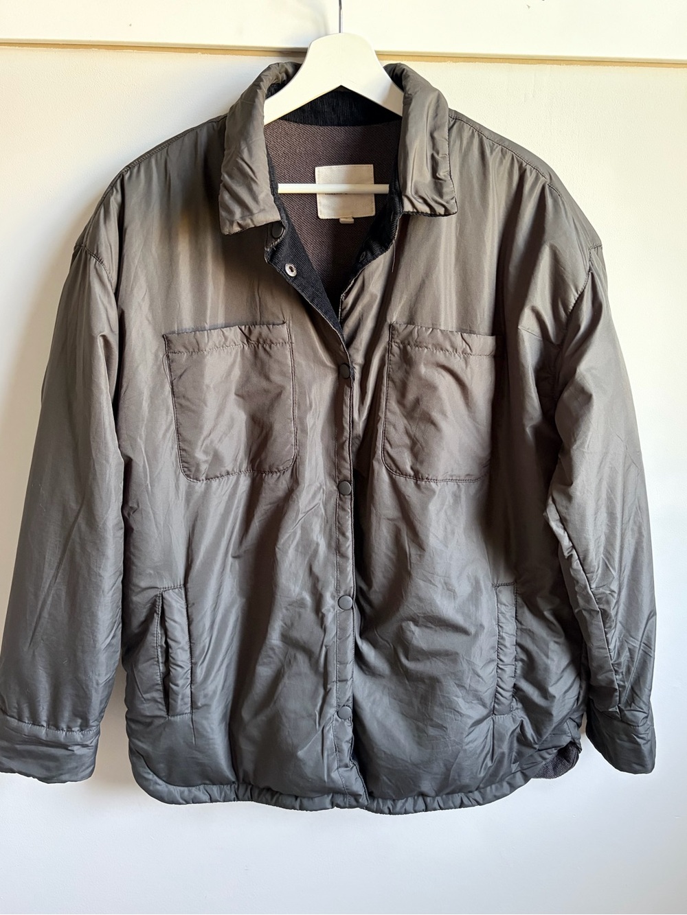 Thread & Supply Grey Shirt Jacket Small